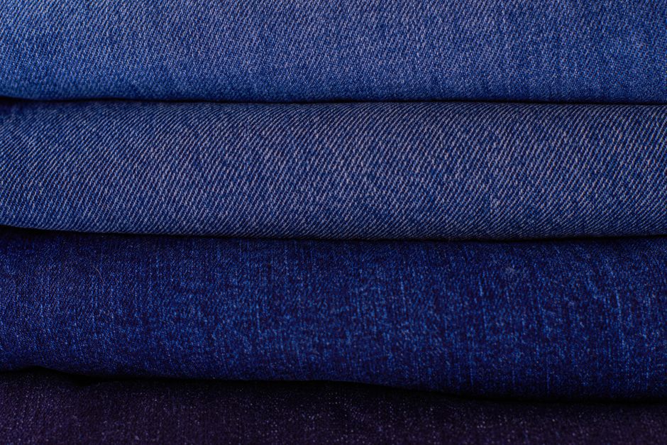 Lightweight, midweight, and heavyweight men's bell bottom jeans fabric comparison