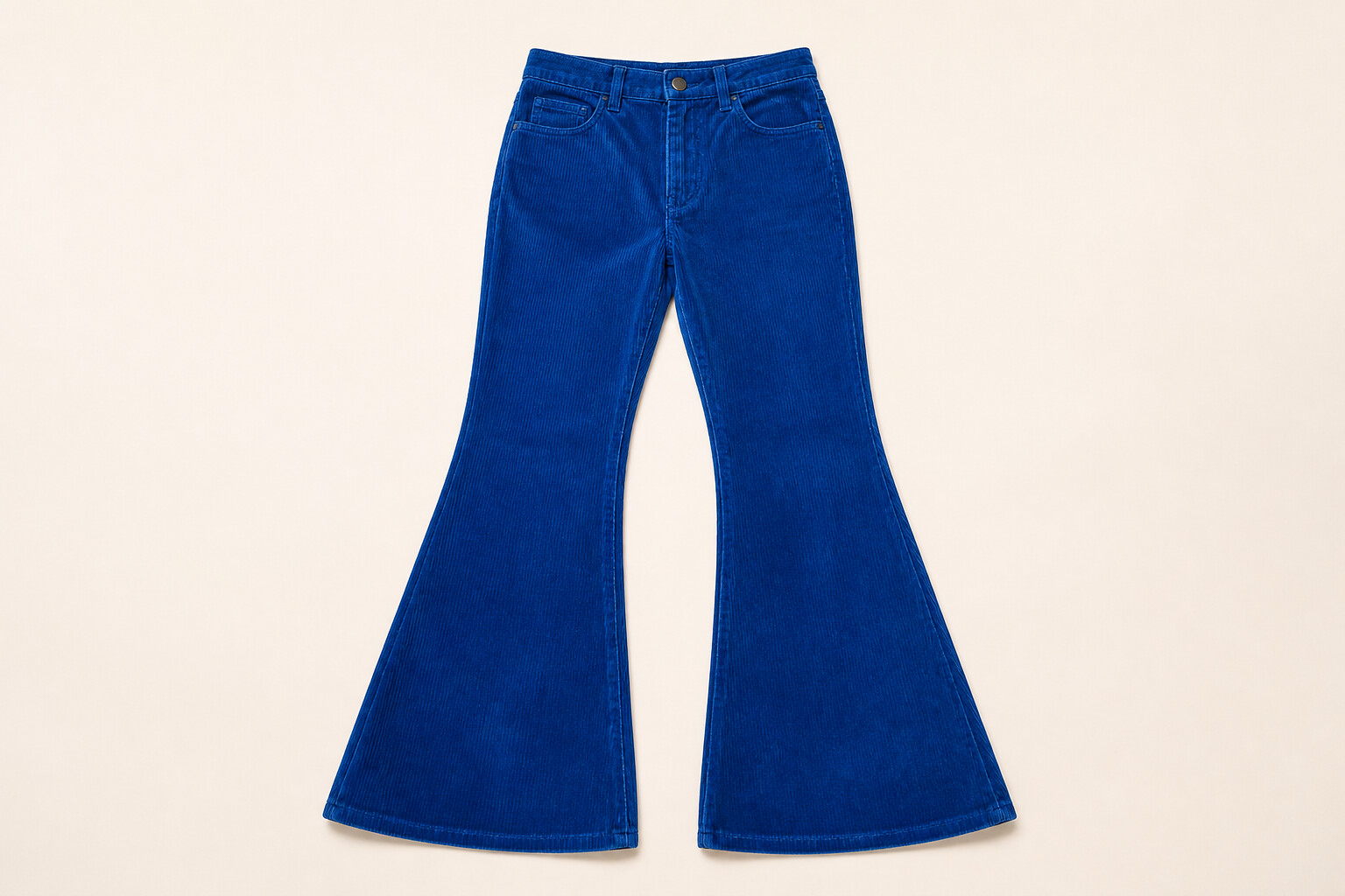 blue corduroy flare pants men