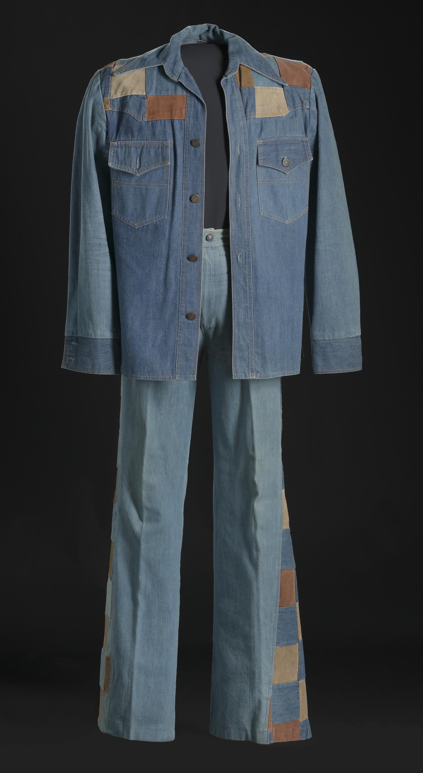 men's flare jeans double knee