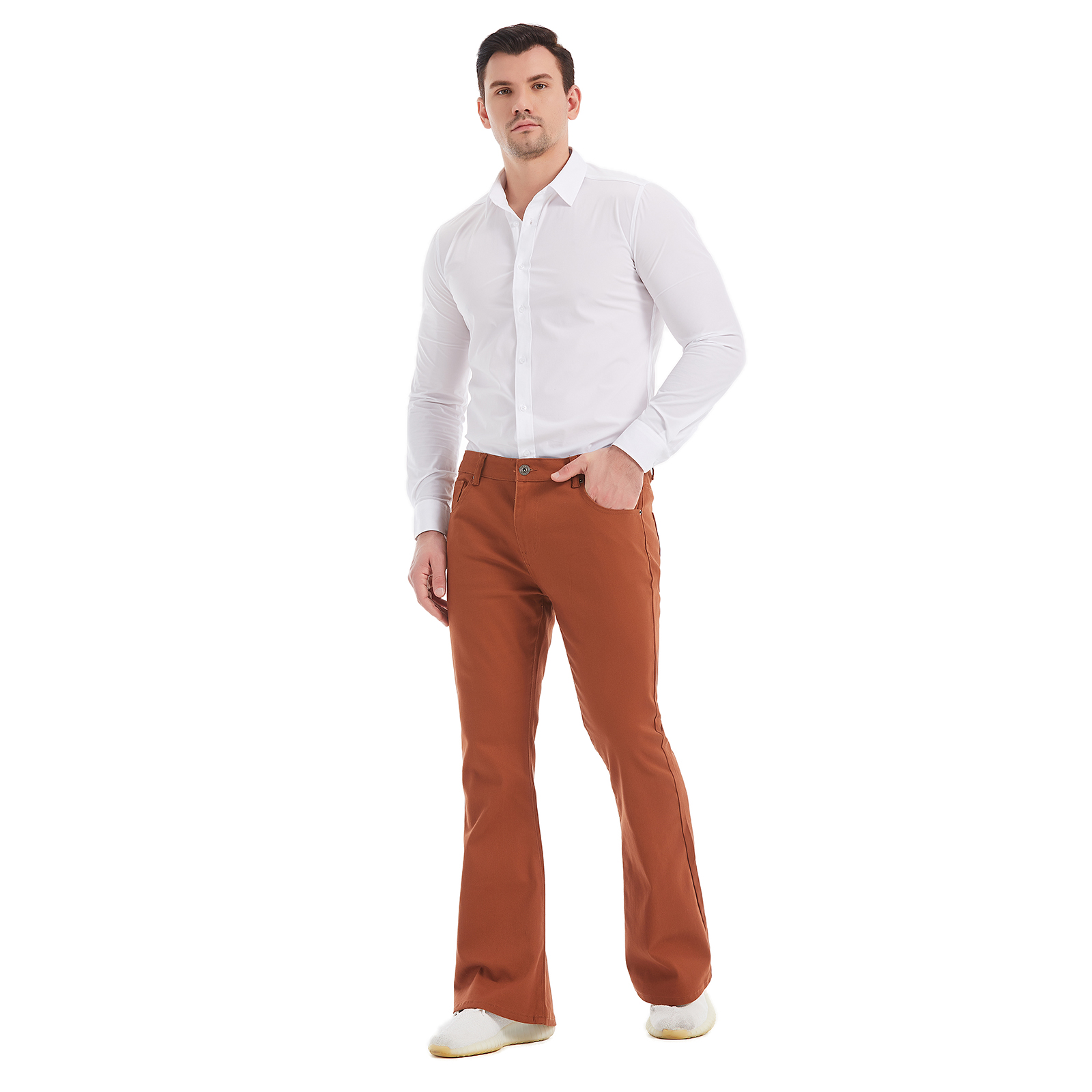 Brown Bell Bottom Jean
