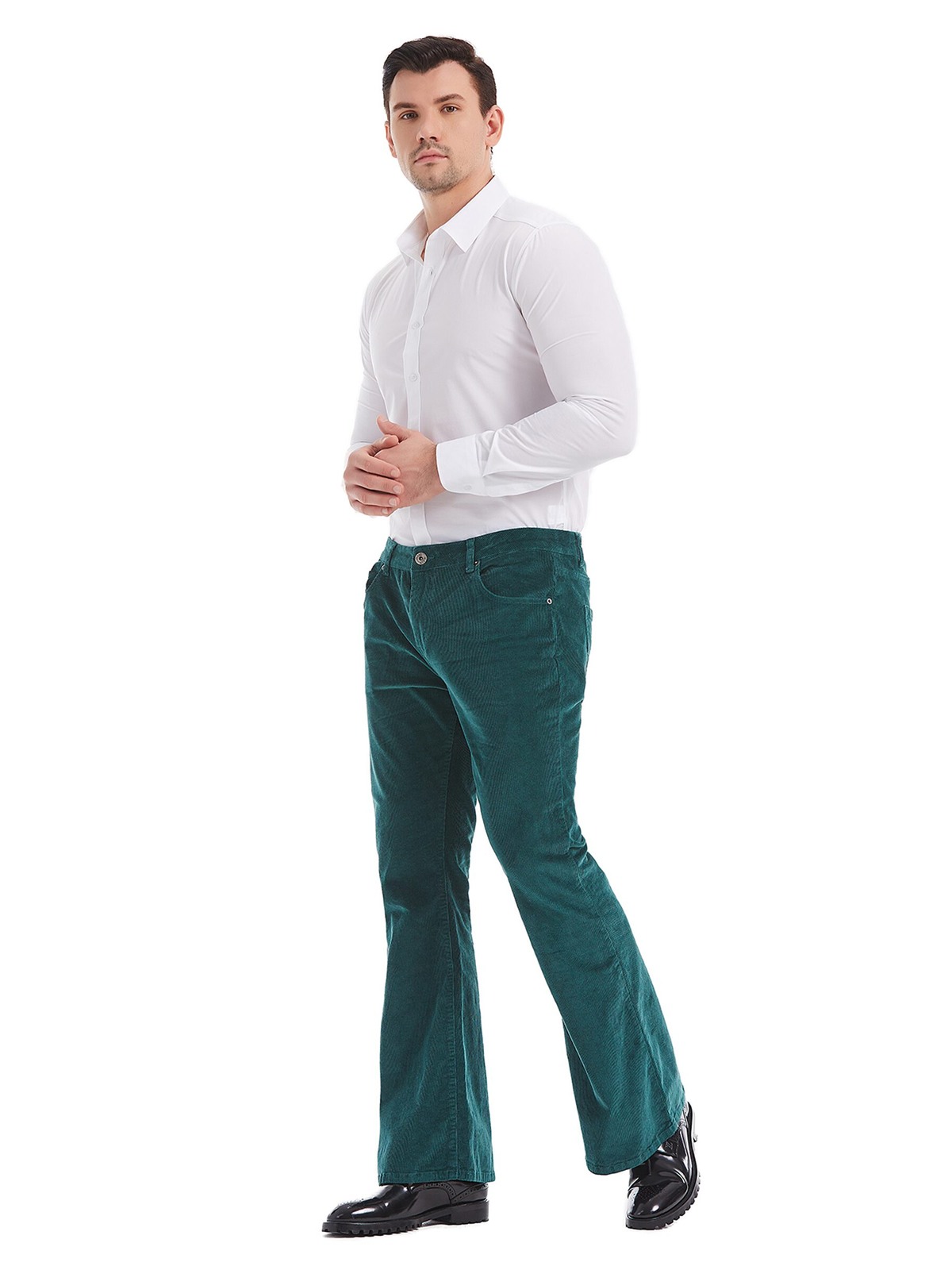 Green Corduroy Bell Bottom Jean