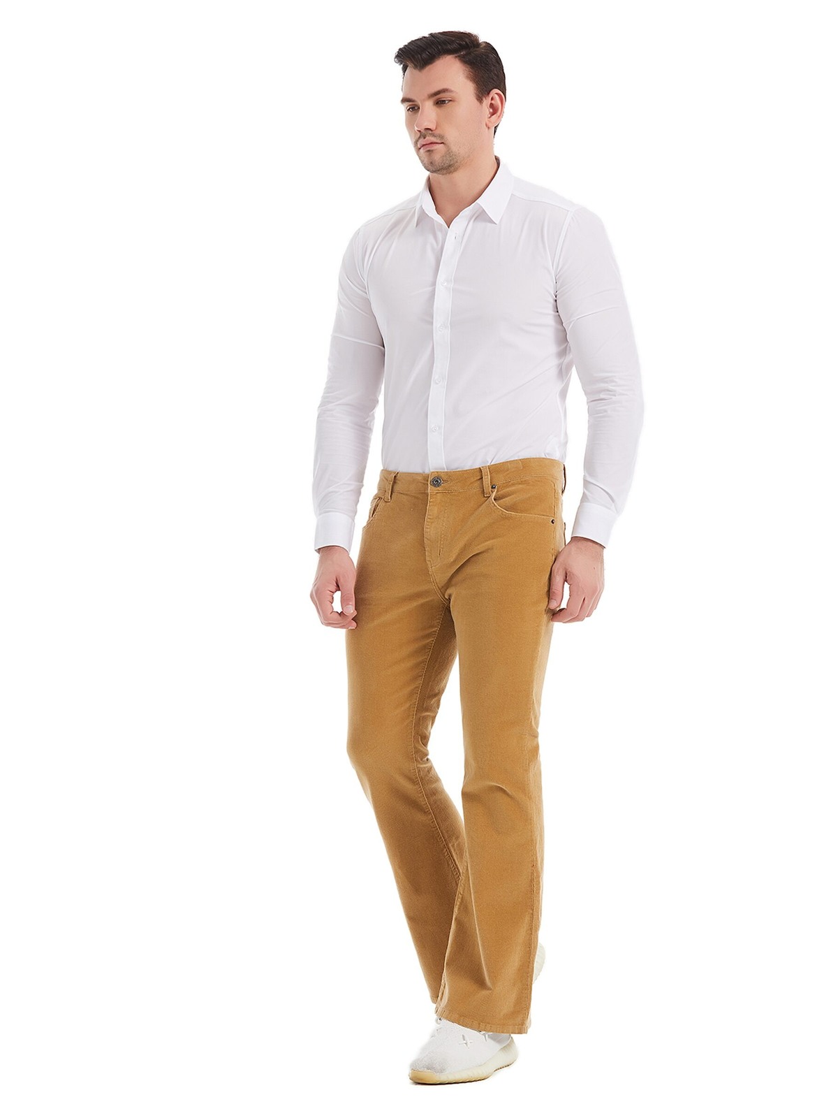 Khaki Corduroy Bell Bottom Jean