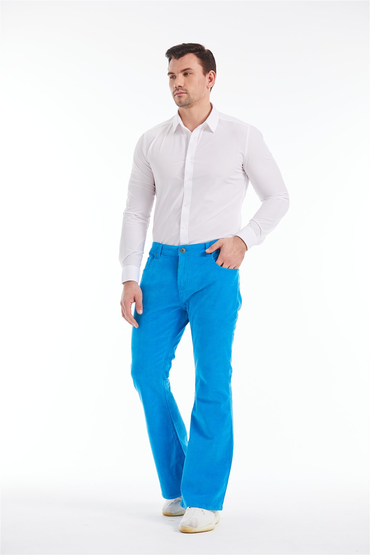 Sky Corduroy Bell Bottom Jean
