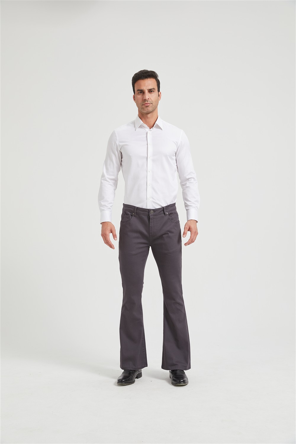 Charcoal Wash Bell Bottom Jean