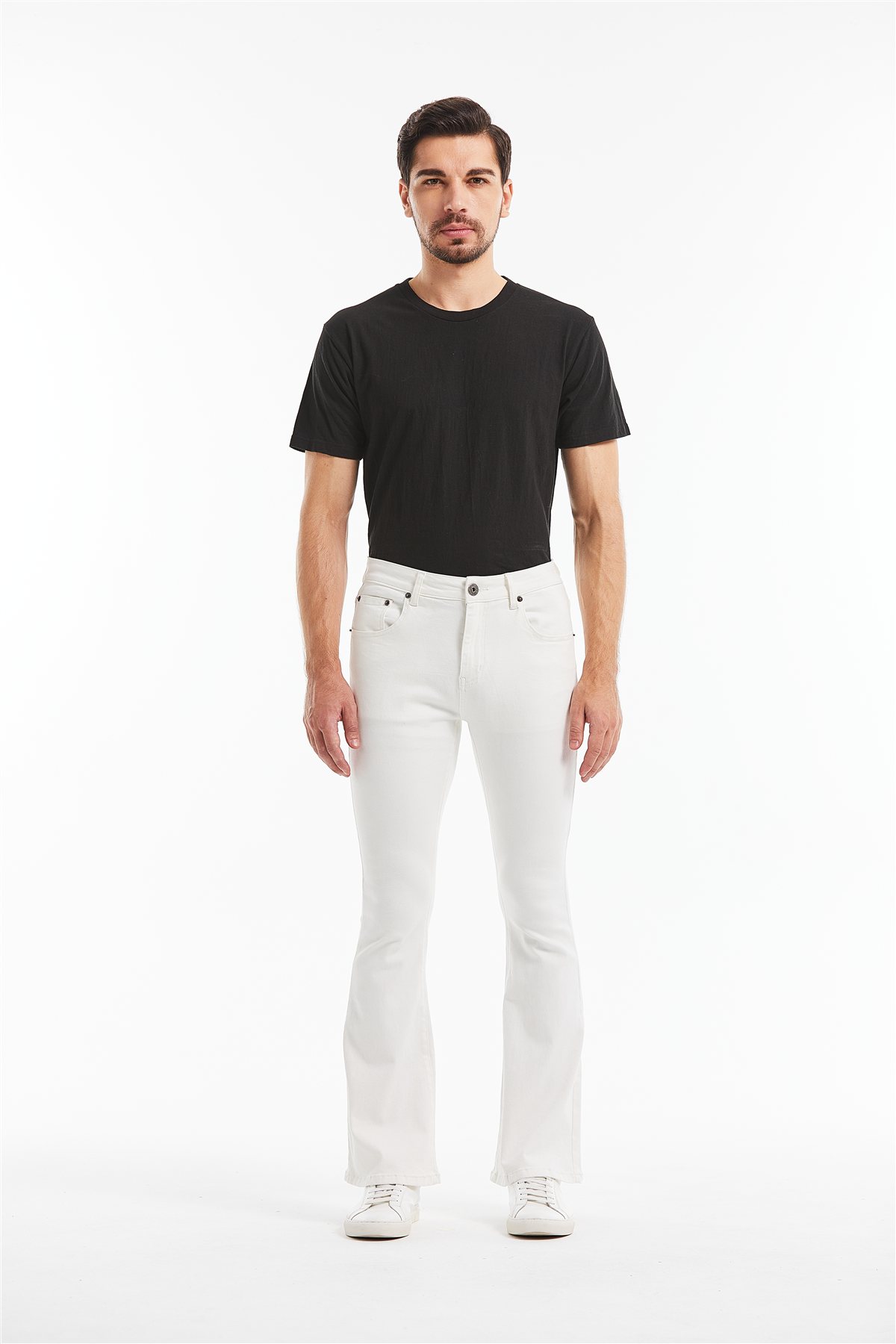 White 2020 Bell Bottom Jean